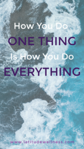 Stress: How you do one thing is how you do everything