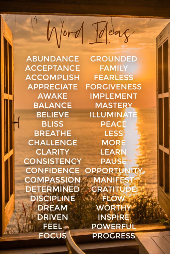 Word Ideas | Latitude Wellness Word of the Year